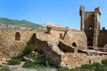 Fototapeta premium Genoese fortress in Crimea