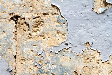 Wall with peeling paint