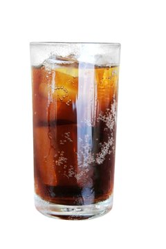 cola glass isolated