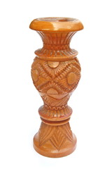 wood craft vase