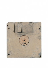 old and dirty floppy disk