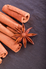 cinnamo and star anis  herb spice