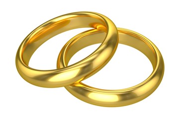 Realistic Wedding Rings - Gold