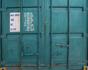 door of cargo container box background