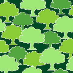 Seamless tree pattern