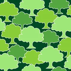 Rolgordijnen Seamless tree pattern © imagesab