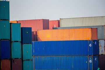 Fototapeta premium Container Yard and Crane
