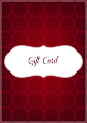 Red abstract gift card 20