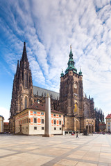 Naklejka na ściany i meble View on the Cathedral in Prague, Czech Republic.