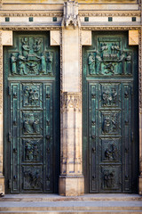 Prague, Czech Republic  Decorative old doors to Cathedral