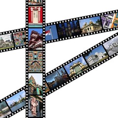 Singapore travel memories - photo film strips