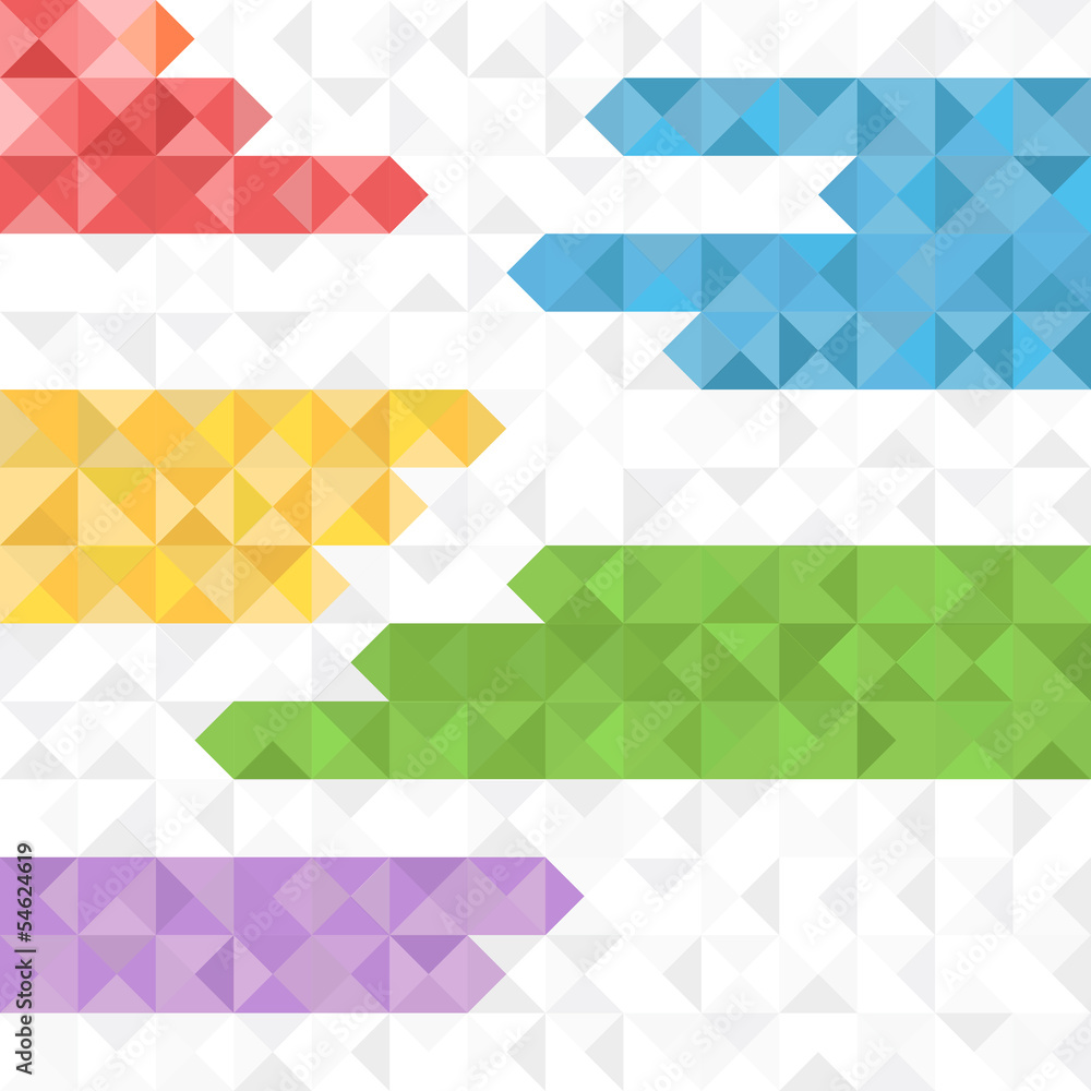 Aufkleber Abstract geometric background of color blocks