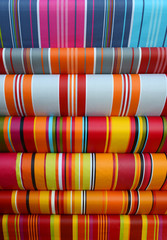 Bunte Stoffballen