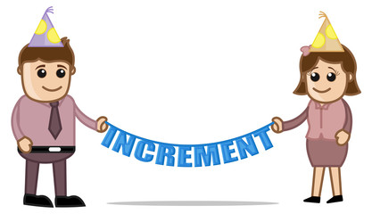 Increment Day - Cartoon Business Characters