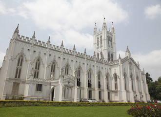 Fototapeta na wymiar St Paul's Cathedral Church , Kolkata, India, West Bengal.