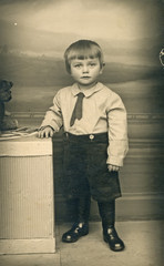 a boy - circa 1945 - 54629446