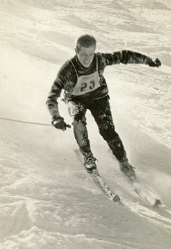 top rank skier - circa 1965