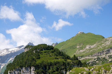 Säntis und Schäfler - Alpstein - Alpen - Schweiz