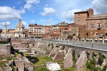 Naklejka na ściany i meble Rzym, Włochy - Forum Trajana
