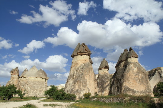 Penis shaped stone in the Love Valley in Cappadocia