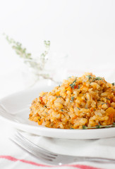 Risotto with tuna and vegetables