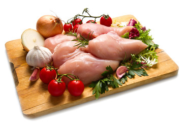 petti di pollo con ingredienti