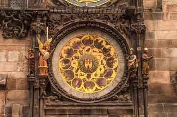Fototapeta na wymiar Prague Clock Tower at the Old Town Square