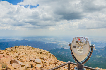Coin-operated Binoculars at the Summit of Pikes Peak