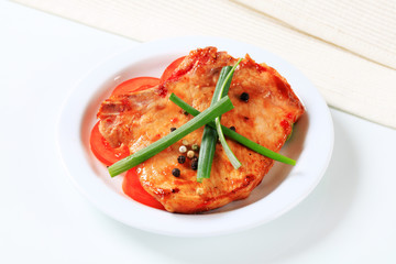 Spicy pork cutlet
