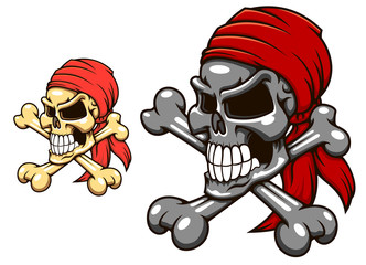Pirate skull with crossbones