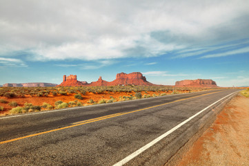 Fototapeta na wymiar Monument Valley Route