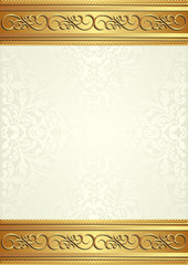beige background with gold ornaments