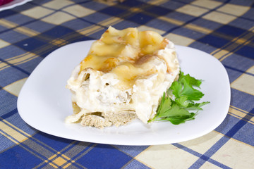 Lasagna with meat