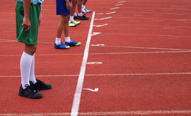 Athletics and sport run track