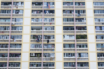 Fototapeta na wymiar Nieruchomość publicznego w Hong Kongu