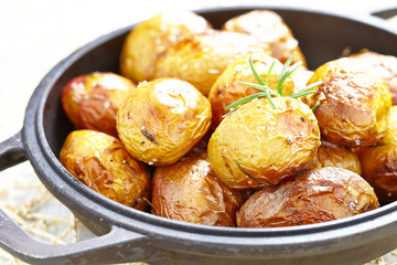 Baked potatoes with rosemary
