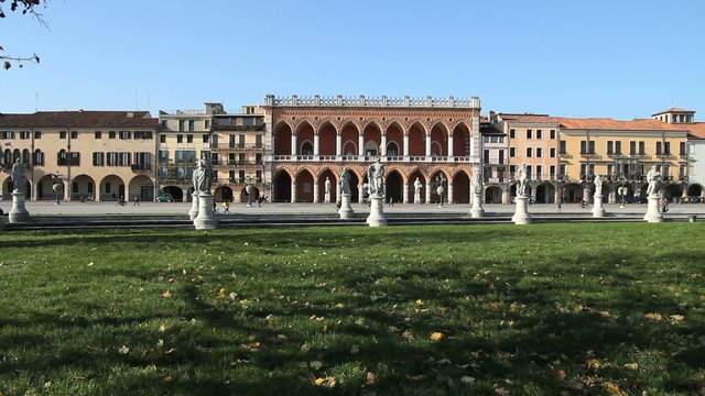 Loggia Amulea and Prato della Valle, Padua
