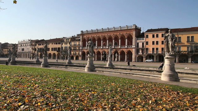 Loggia Amulea and Prato della Valle, Padua