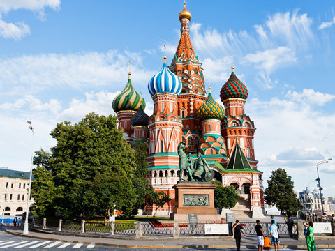 Saint Basil cathedral in Moscow