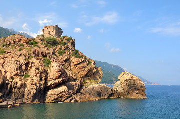 Fototapeta na wymiar citadelle de Porto Corse