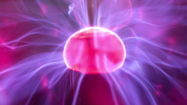 cool abstract light pattern made from an electric plasma ball