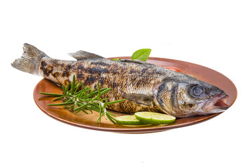 Roasted seabass