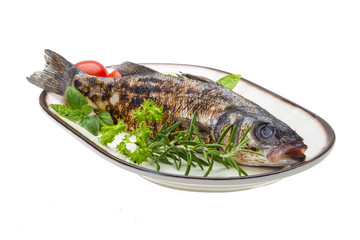 Roasted seabass