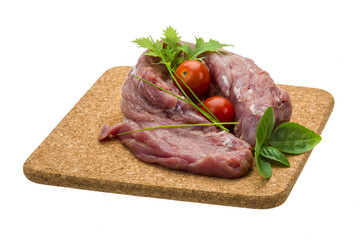 Raw pork meat