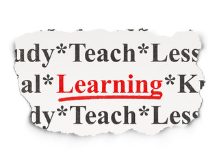 Fototapeta premium Education concept: Learning on Paper background