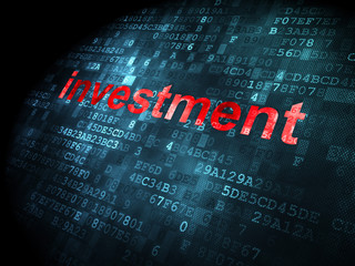 Business concept: Investment on digital background