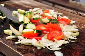Légumes cuit  à la plancha