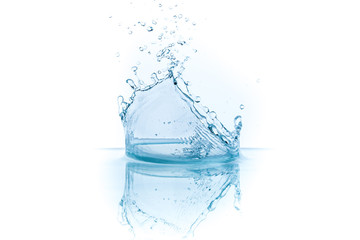 water splash, isolated on white background