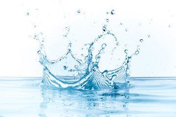water splash, isolated on white background