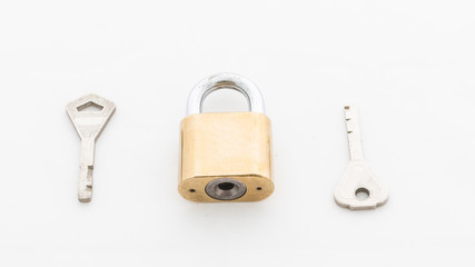 Padlock with key